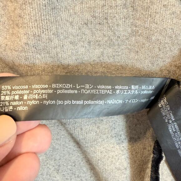 Zara Double Sided Cardi Coat Thick Longline Cardigan Sweater Black M Duster - Picture 6 of 10